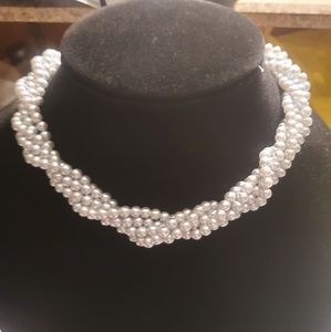 Vintage Bridal 5 strand twist necklace/choker